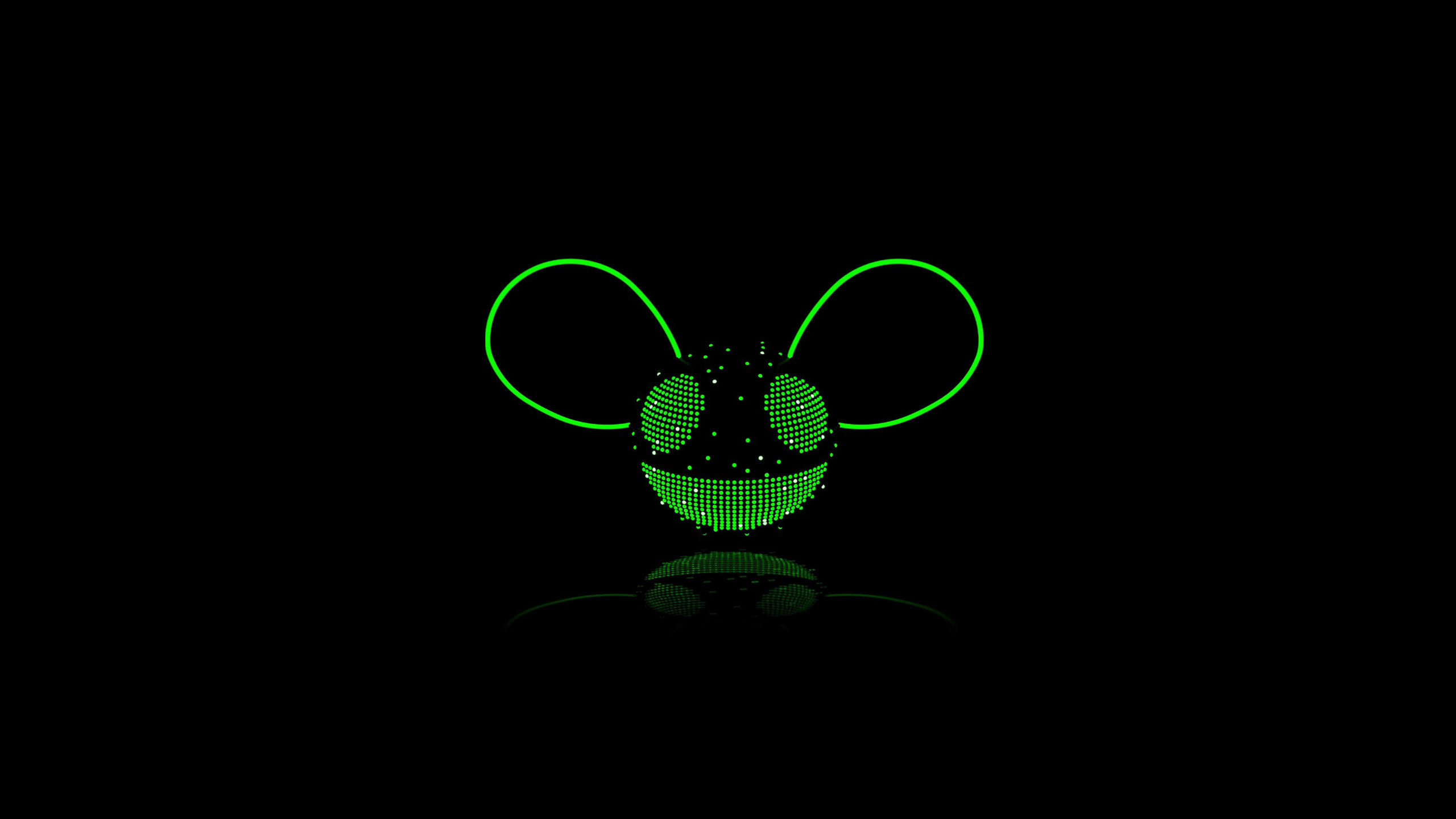 Обои deadmau5 4х4 12, Четыре тысячи четыреста двенадцать, лист, зеленый, черный в разрешении 2560x1440