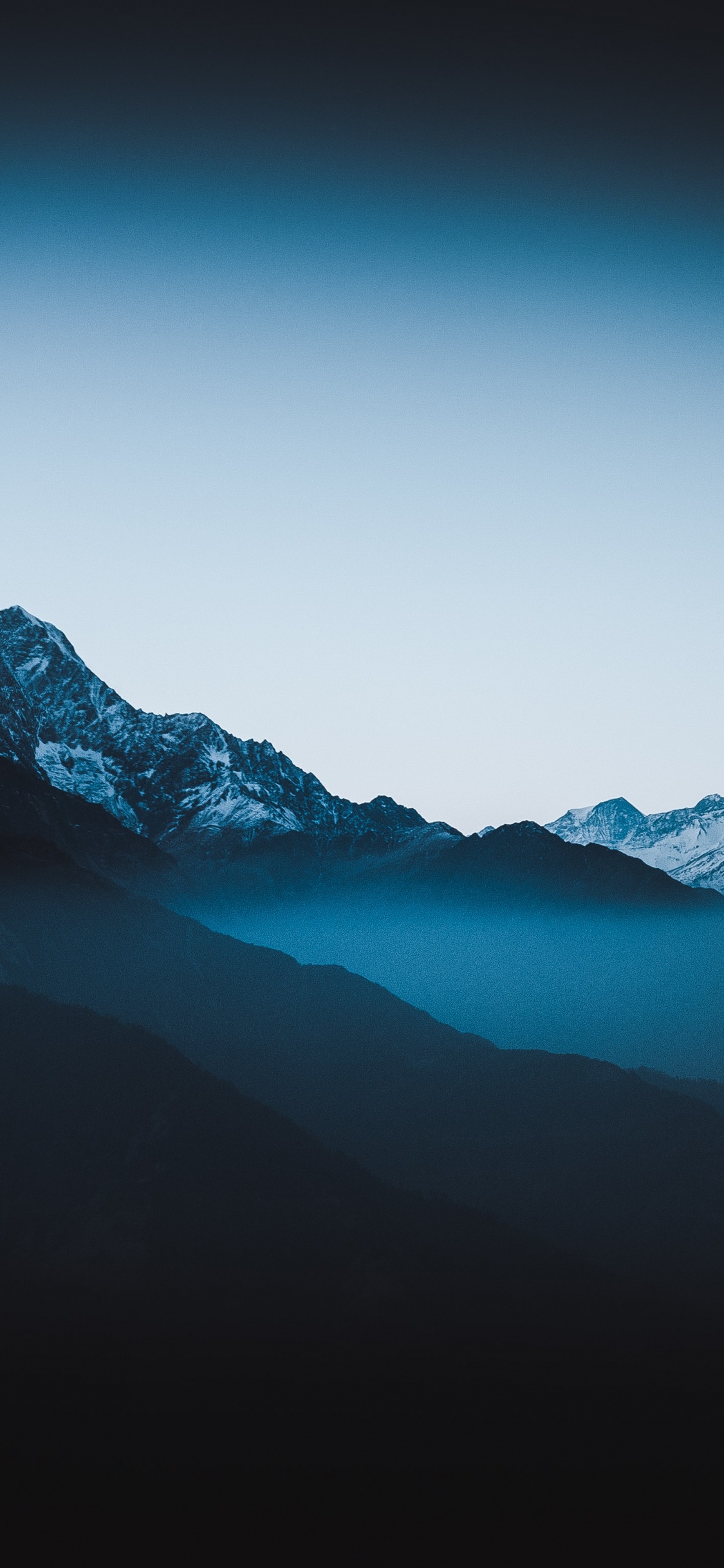 Обои послеобеденные размышления, атмосфера, гора, природный ландшафт, склон в разрешении 1125x2436