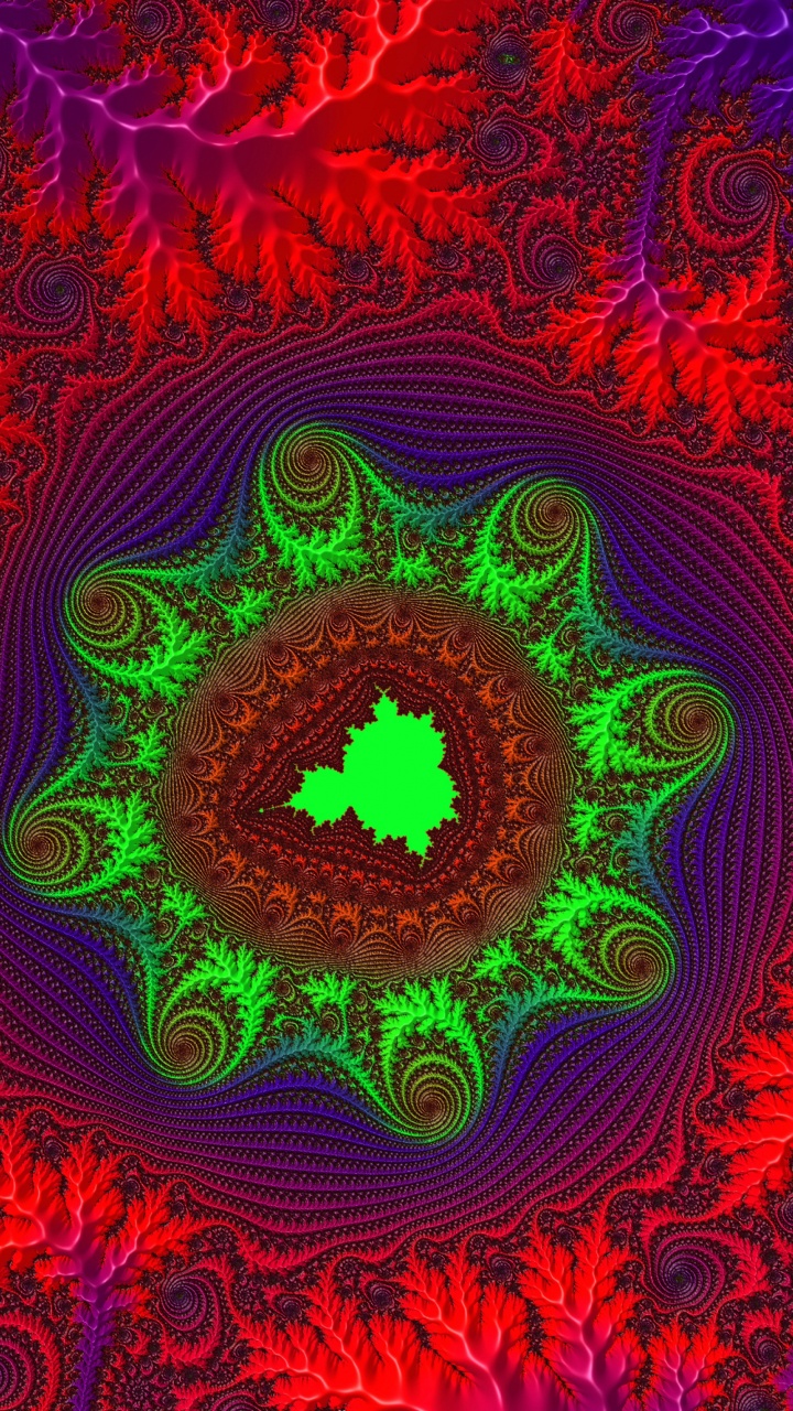 Обои фрактал, узор, фрактальное искусство, симметрия, фигура в разрешении 720x1280