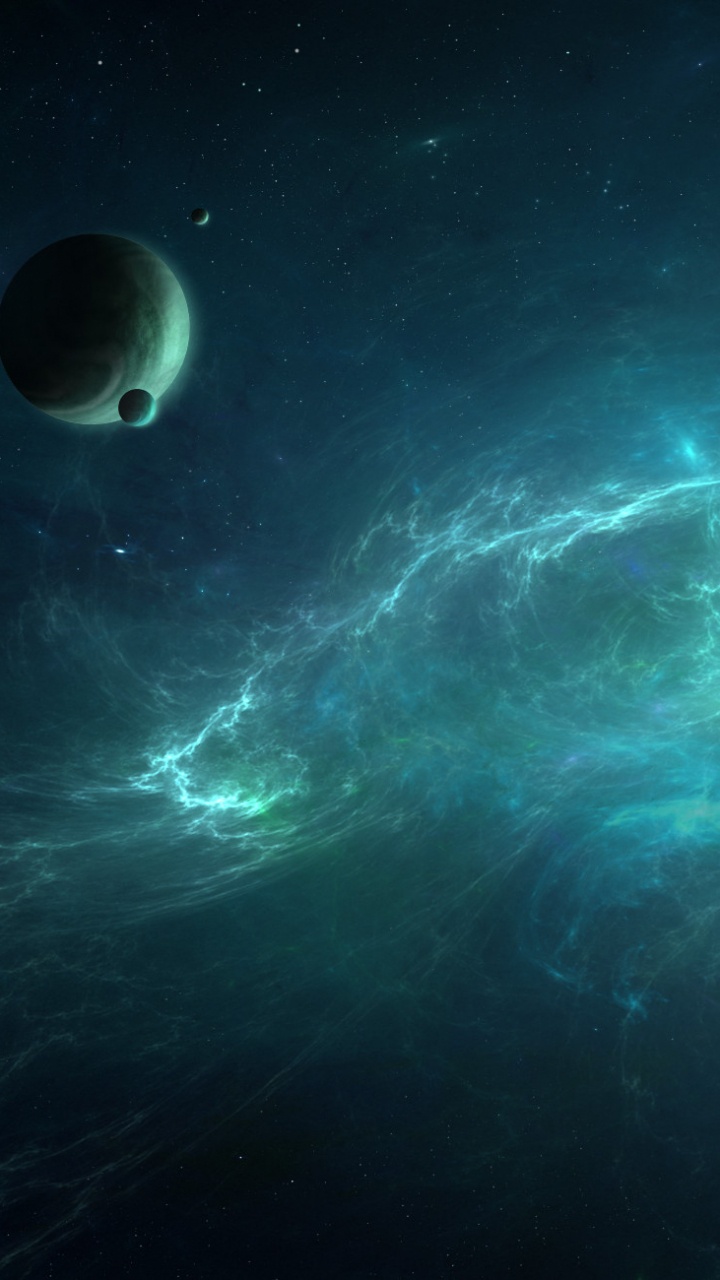 Обои атмосфера, космическое пространство, космос, астрономический объект, туманность в разрешении 720x1280