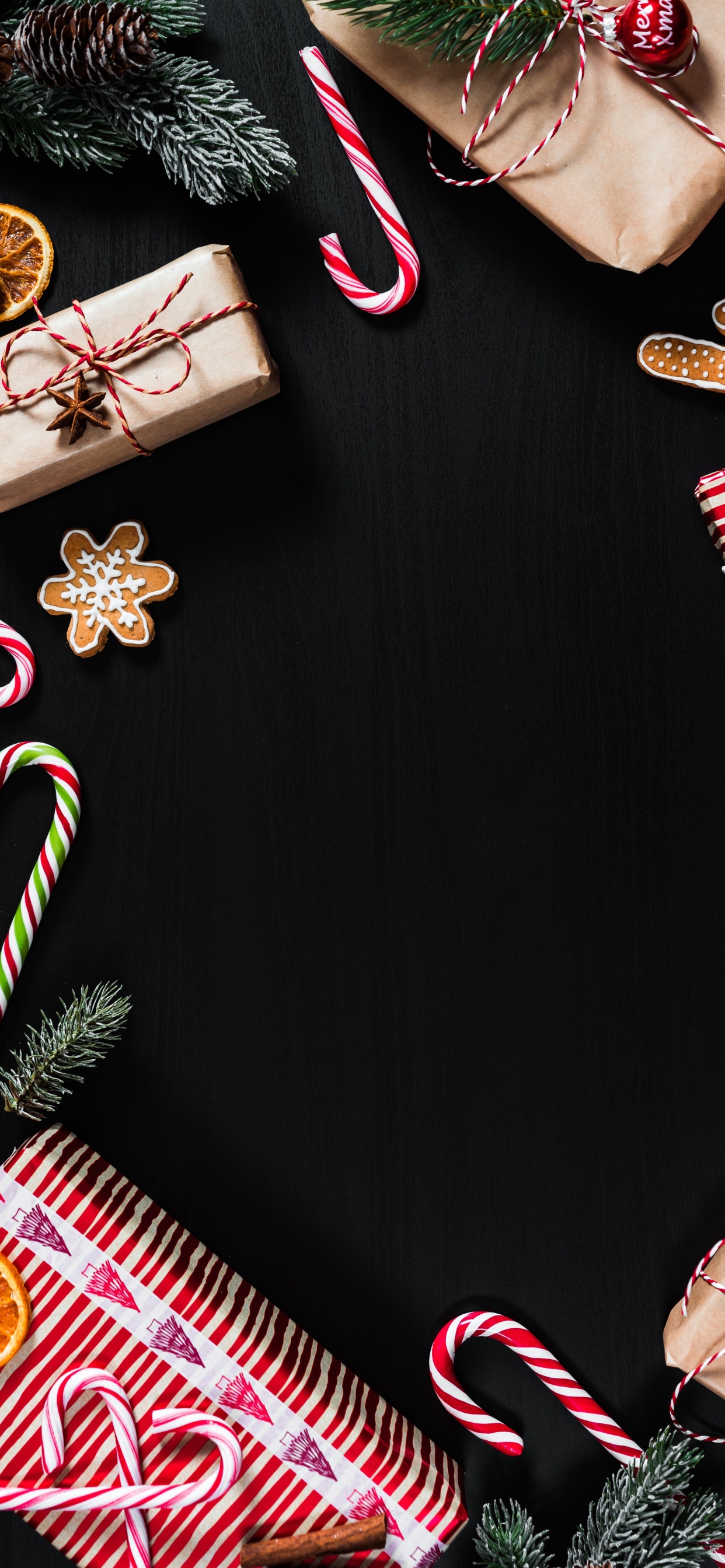 Обои Рождественский день, конфета, розовый, кондитерские изделия, Рождество в разрешении 1242x2688