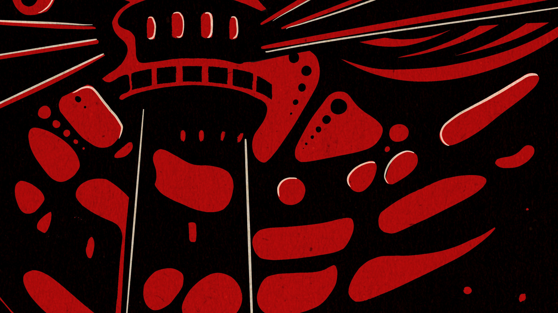 Обои графический дизайн, красный цвет, черный, ткань, рукав в разрешении 1920x1080