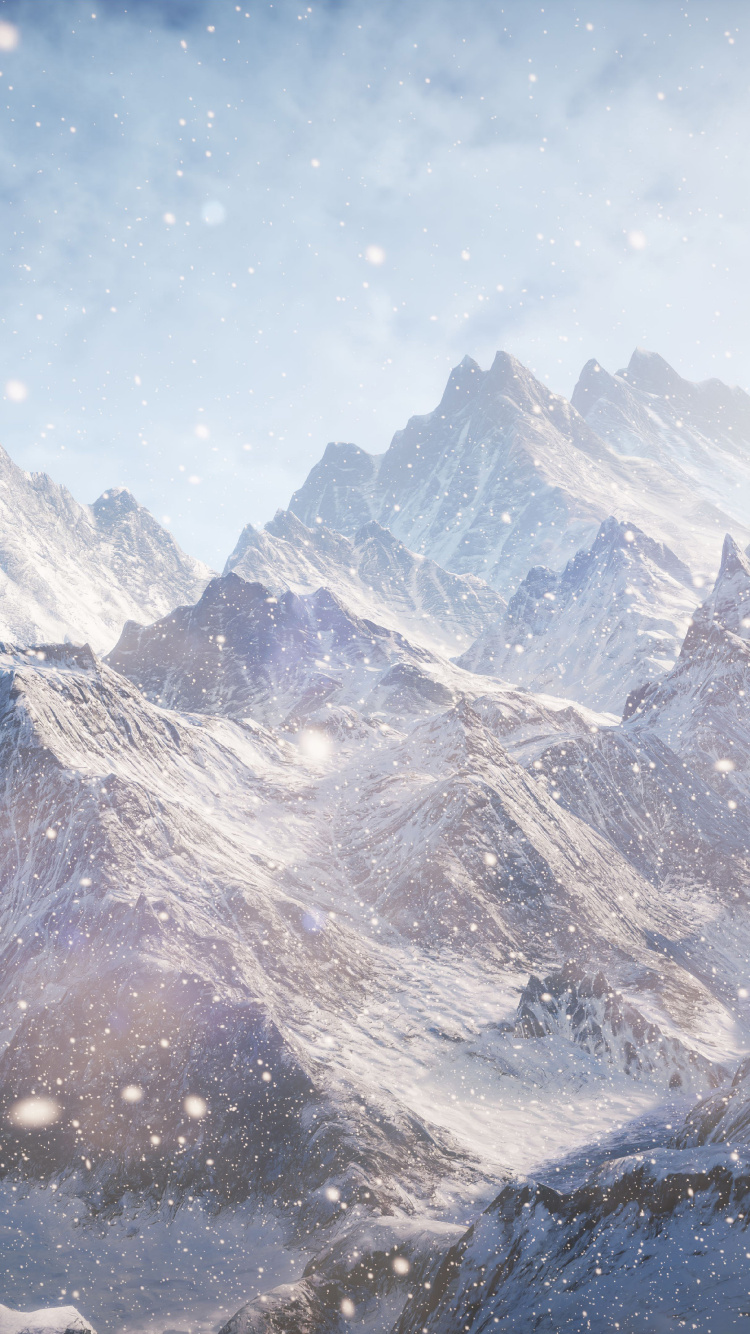 Обои горный рельеф, гора, горный хребет, Альпы, массив в разрешении 750x1334