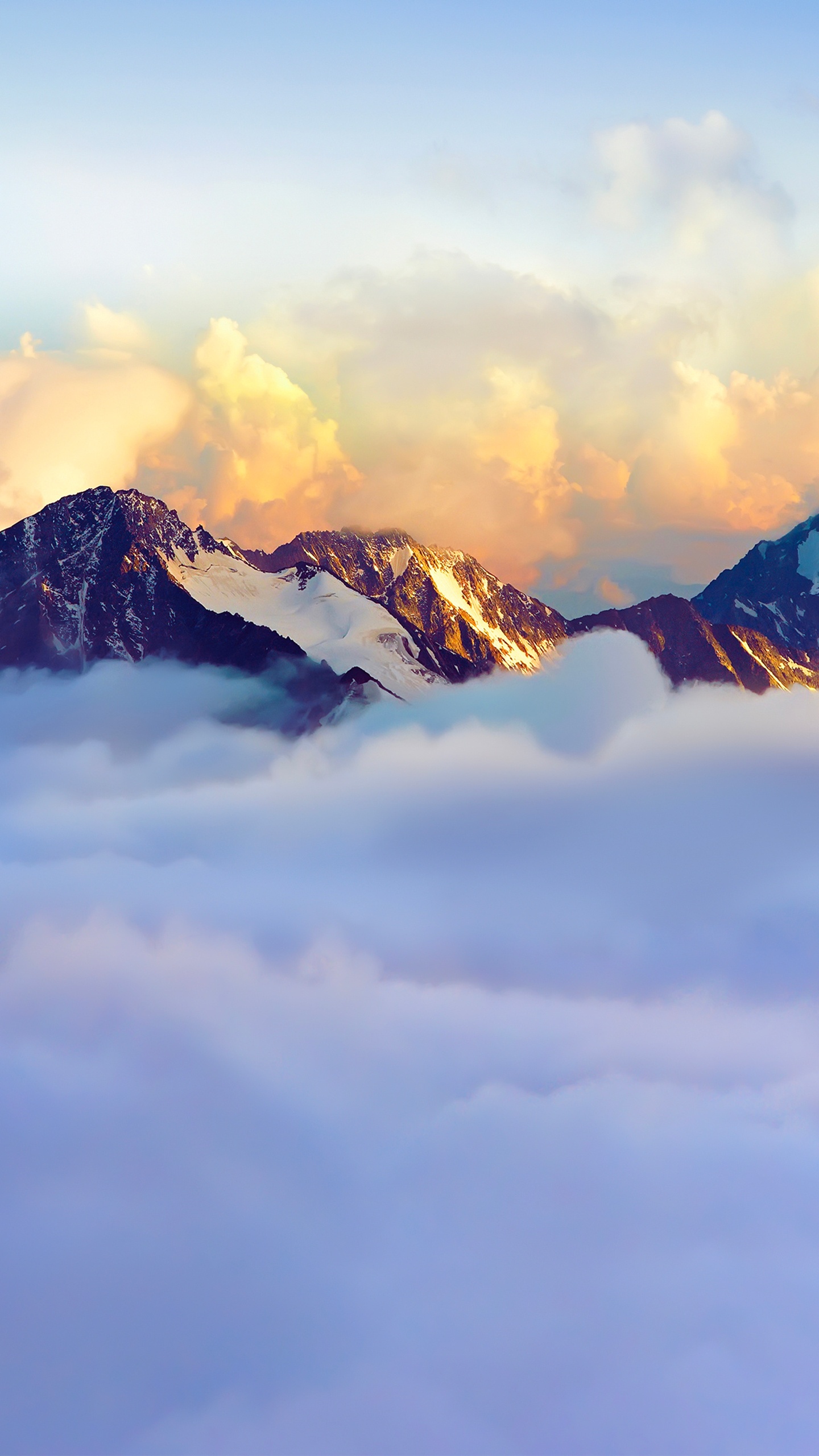 Обои гора, скалистые горы, Гималаи, маттерхорн, горный хребет в разрешении 1440x2560