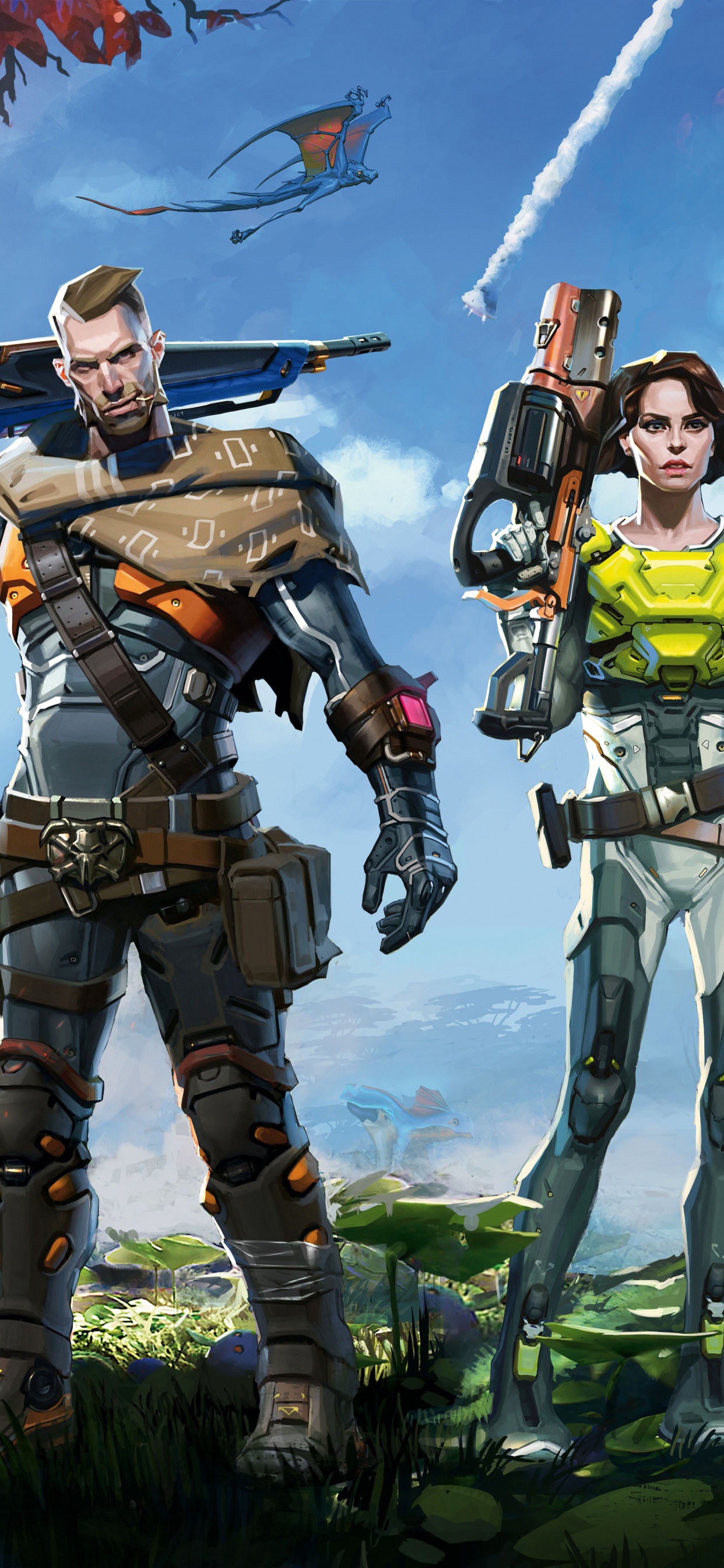 Обои игровой цикл, стратегии видео игры, компьютерная игра, игры, меха в разрешении 1242x2688