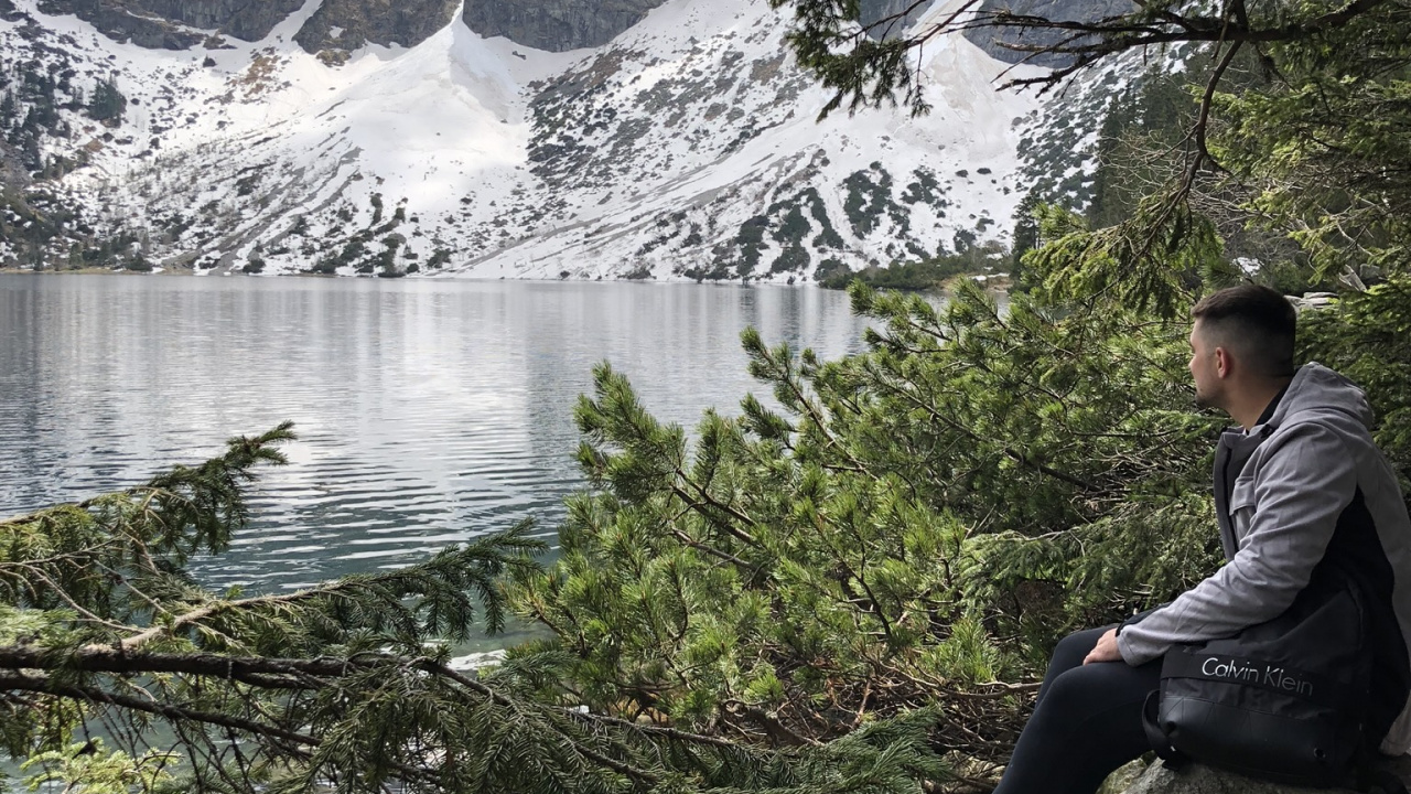 Обои морской глаз, горный рельеф, горный хребет, нагорье, гора в разрешении 1280x720