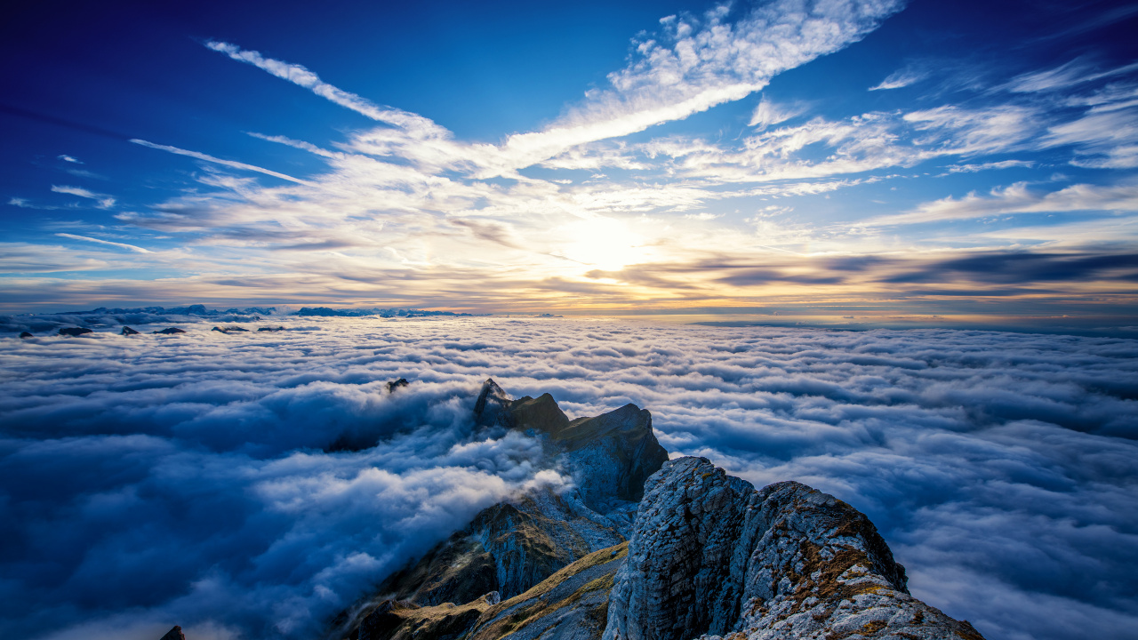 Обои снтис, гора, природа, пейзаж, саммит в разрешении 1280x720