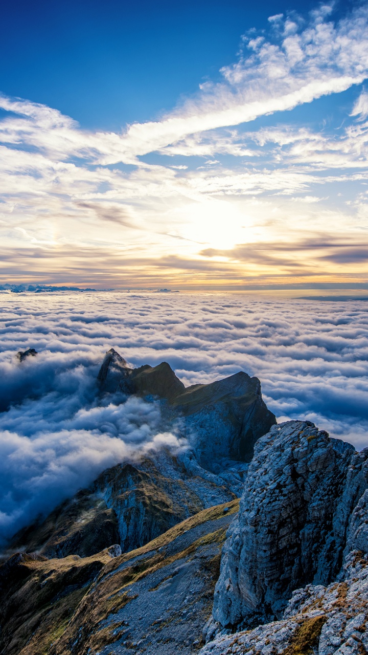 Обои снтис, гора, природа, пейзаж, саммит в разрешении 720x1280