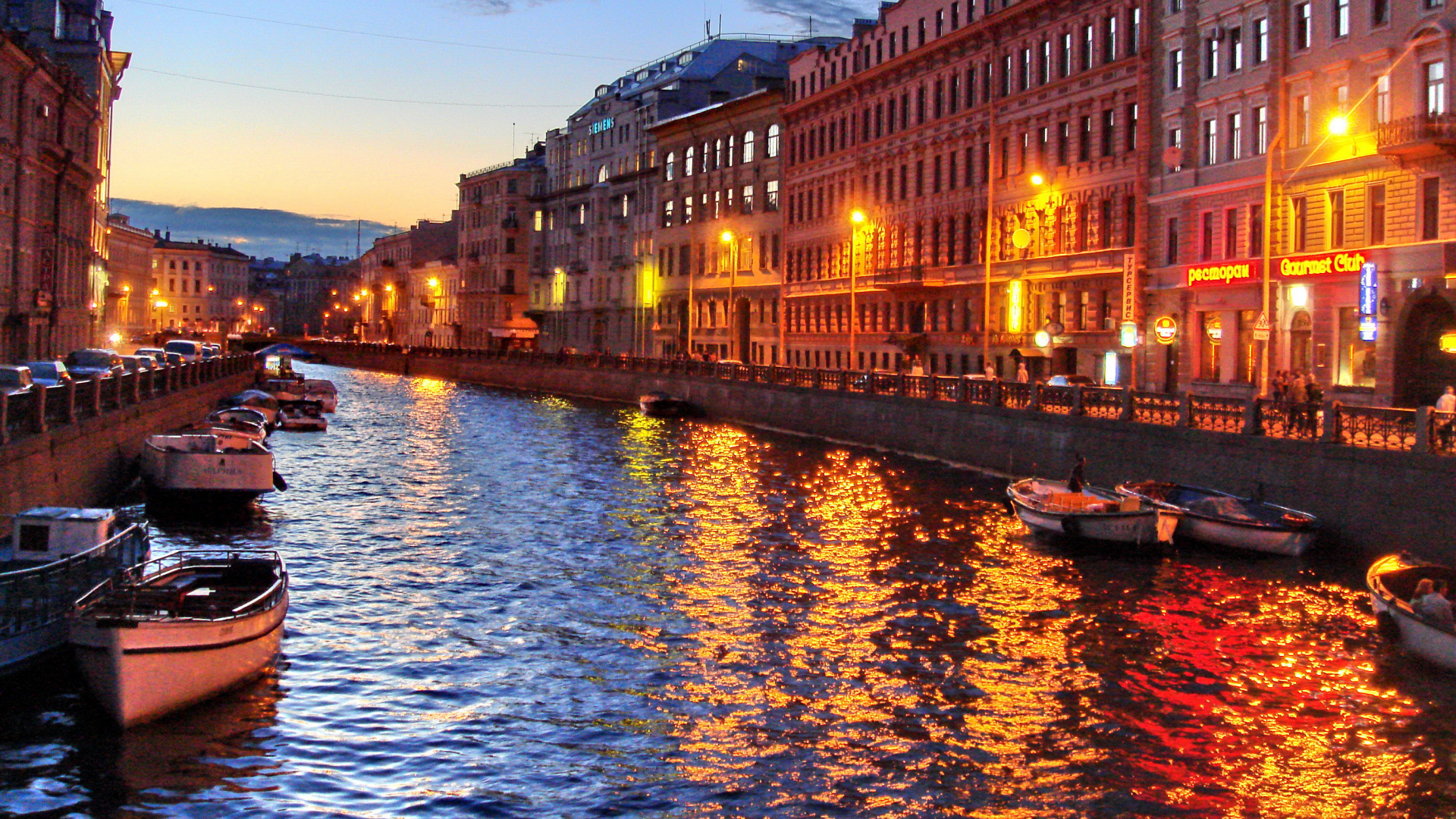 Обои Нева, реки, канал, водоем, водный путь в разрешении 1920x1080