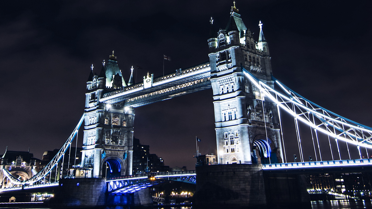 Обои ночь, ориентир, свет, архитектура, город в разрешении 1280x720