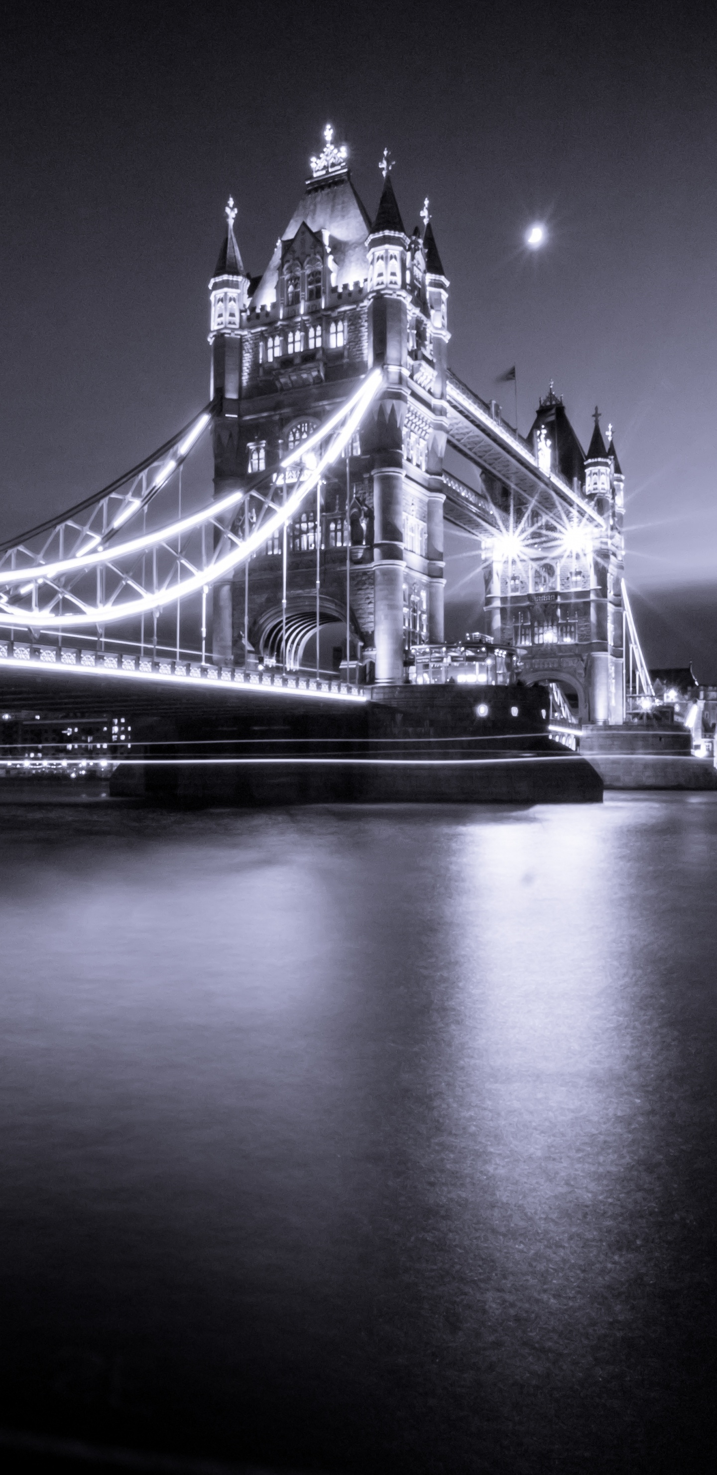 Обои тауэрский мост, лондонский Тауэр, река темза, подвесной мост, мост в разрешении 1440x2960