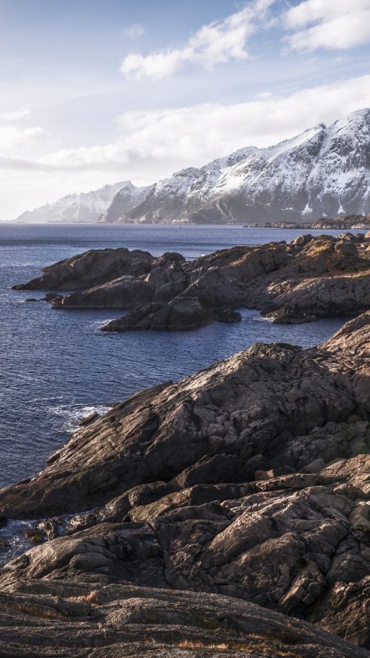 Обои побережье, море, берег, океан, прибрежные и океанические рельефы в разрешении 720x1280