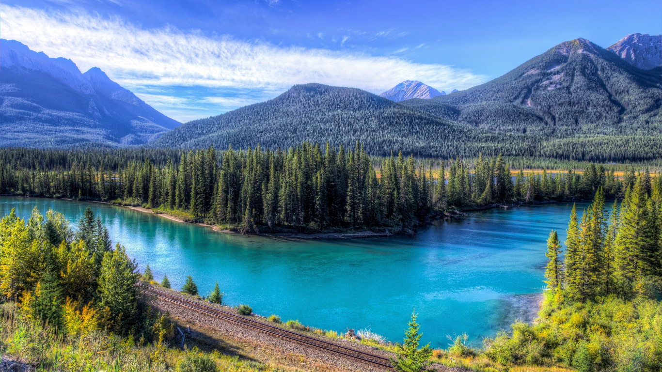 Обои пейзаж, гора, природа, дикая местность, нагорье в разрешении 1366x768