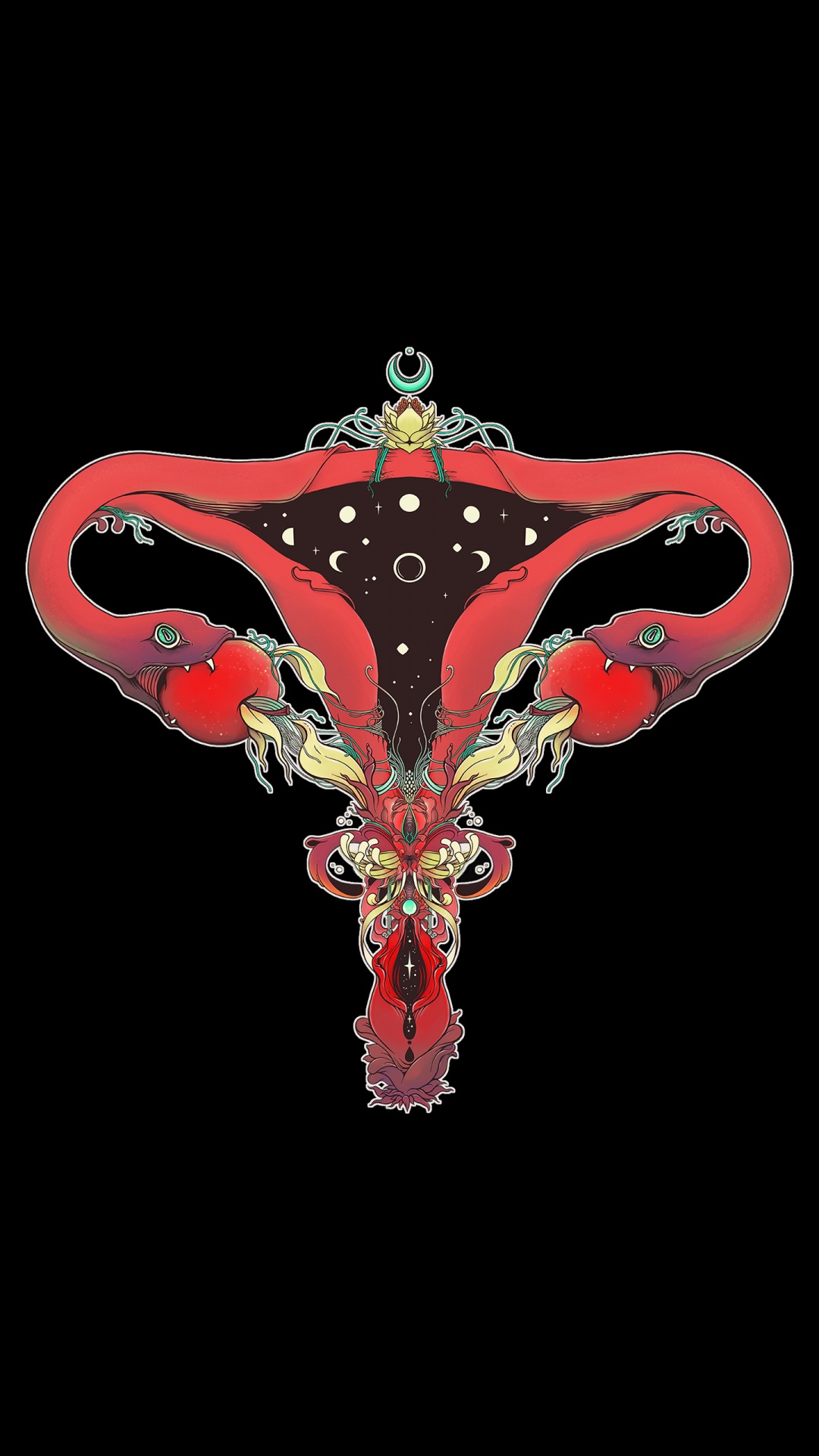 Обои символ, наука, химия, голова, человеческое тело в разрешении 1080x1920