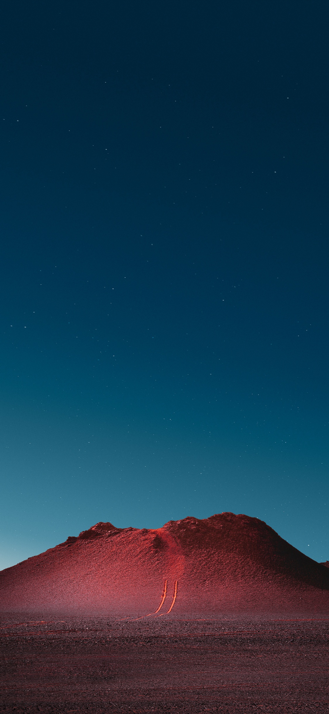 Обои атмосфера, гора, природа, склон, природный ландшафт в разрешении 1125x2436