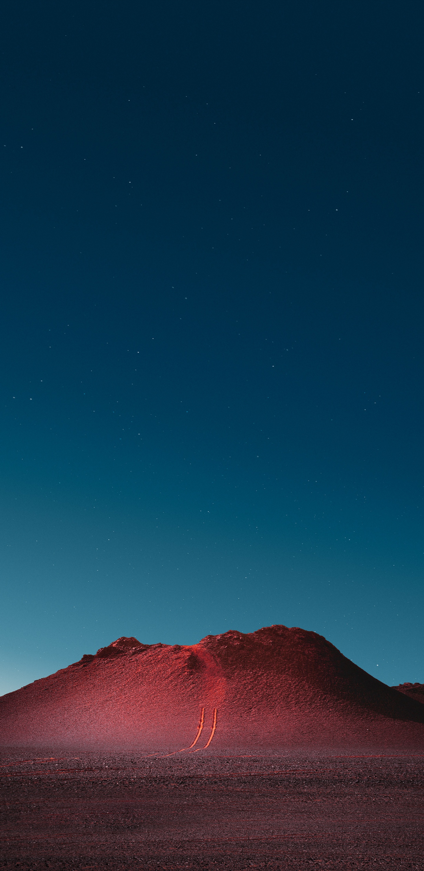 Обои атмосфера, гора, природа, склон, природный ландшафт в разрешении 1440x2960