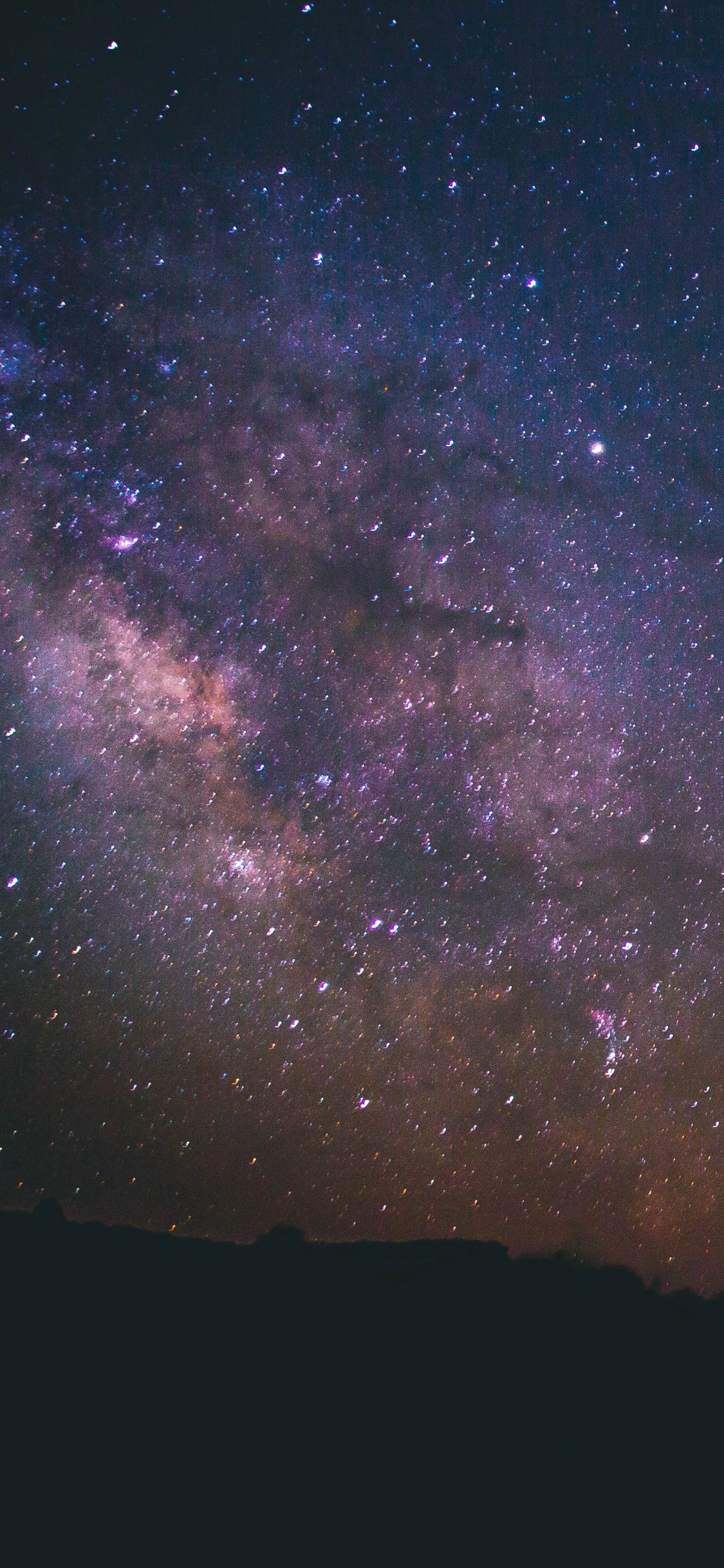 Обои правый ключ, атмосфера, пурпур, астрономический объект, Галактика в разрешении 1125x2436