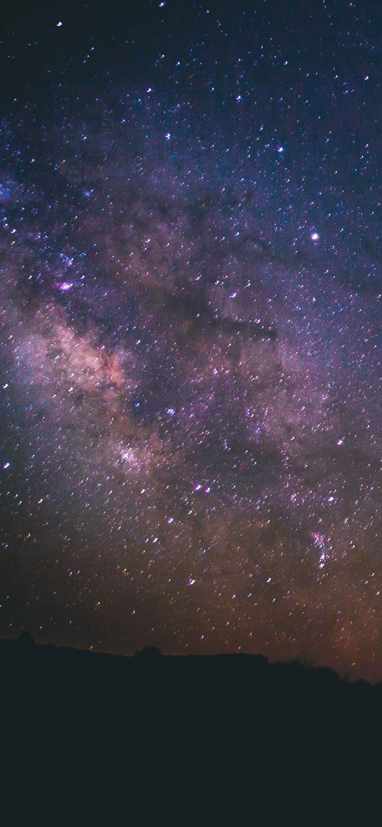 Обои правый ключ, атмосфера, пурпур, астрономический объект, Галактика в разрешении 1242x2688