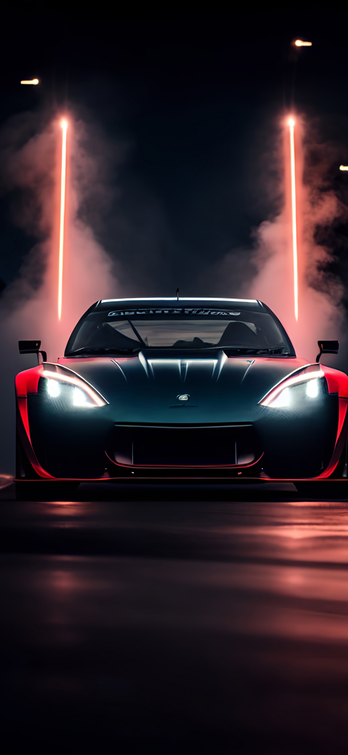 Обои суперкар, легковые автомобили, фара, колесо, шина в разрешении 1125x2436