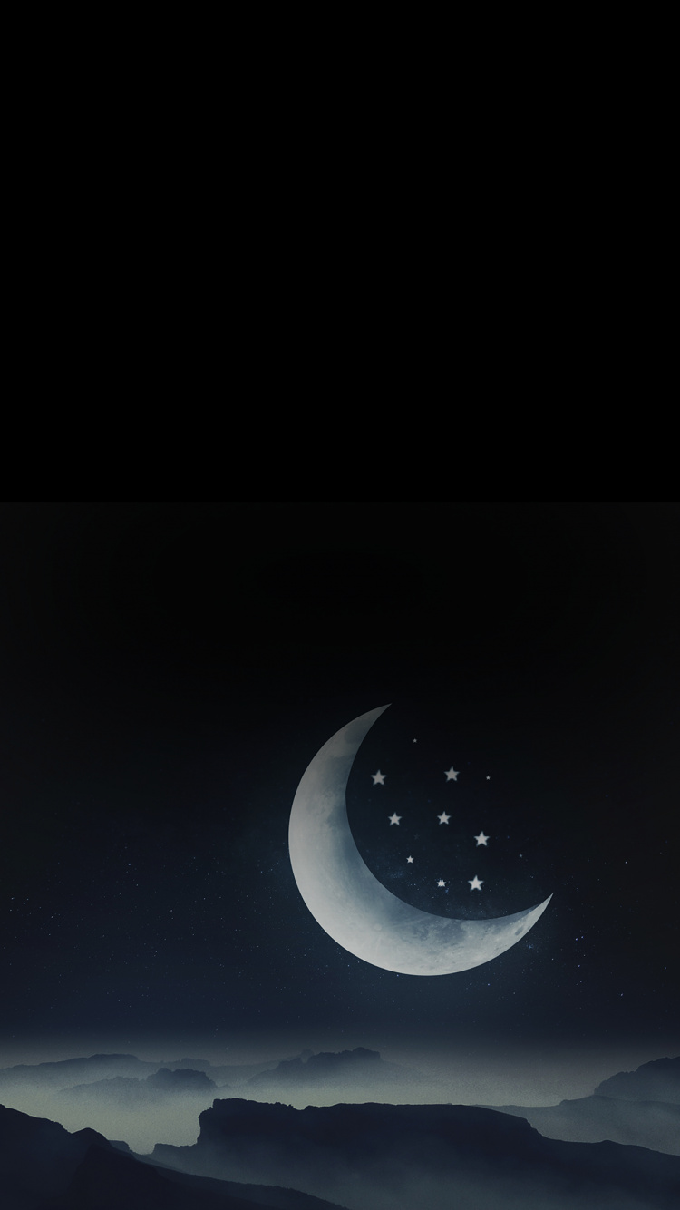 Обои луна, лунное затмение, Jerete, окружающая среда, атмосфера в разрешении 750x1334