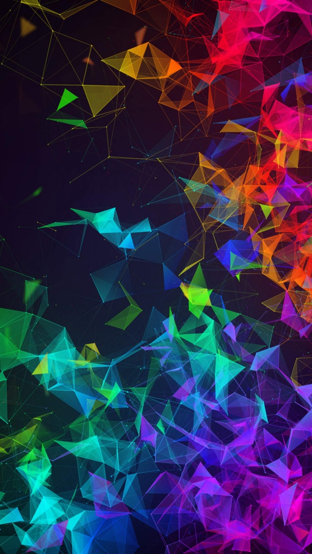 Обои Razer, Razer Phone 2, Razer Phone, красочность, пурпур в разрешении 1080x1920