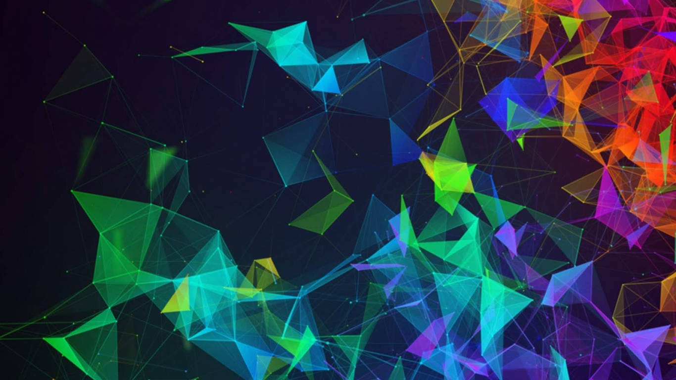 Обои Razer, Razer Phone 2, Razer Phone, красочность, пурпур в разрешении 1366x768