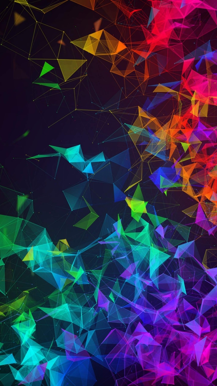 Обои Razer, Razer Phone 2, Razer Phone, красочность, пурпур в разрешении 720x1280