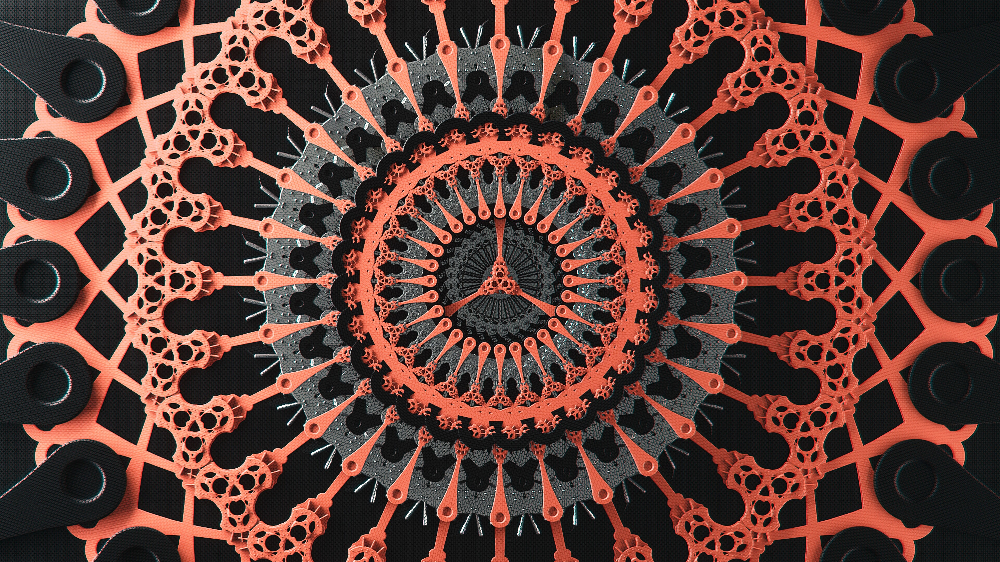 Обои вязание крючком, узор, ткань, арт, кружево в разрешении 3840x2160