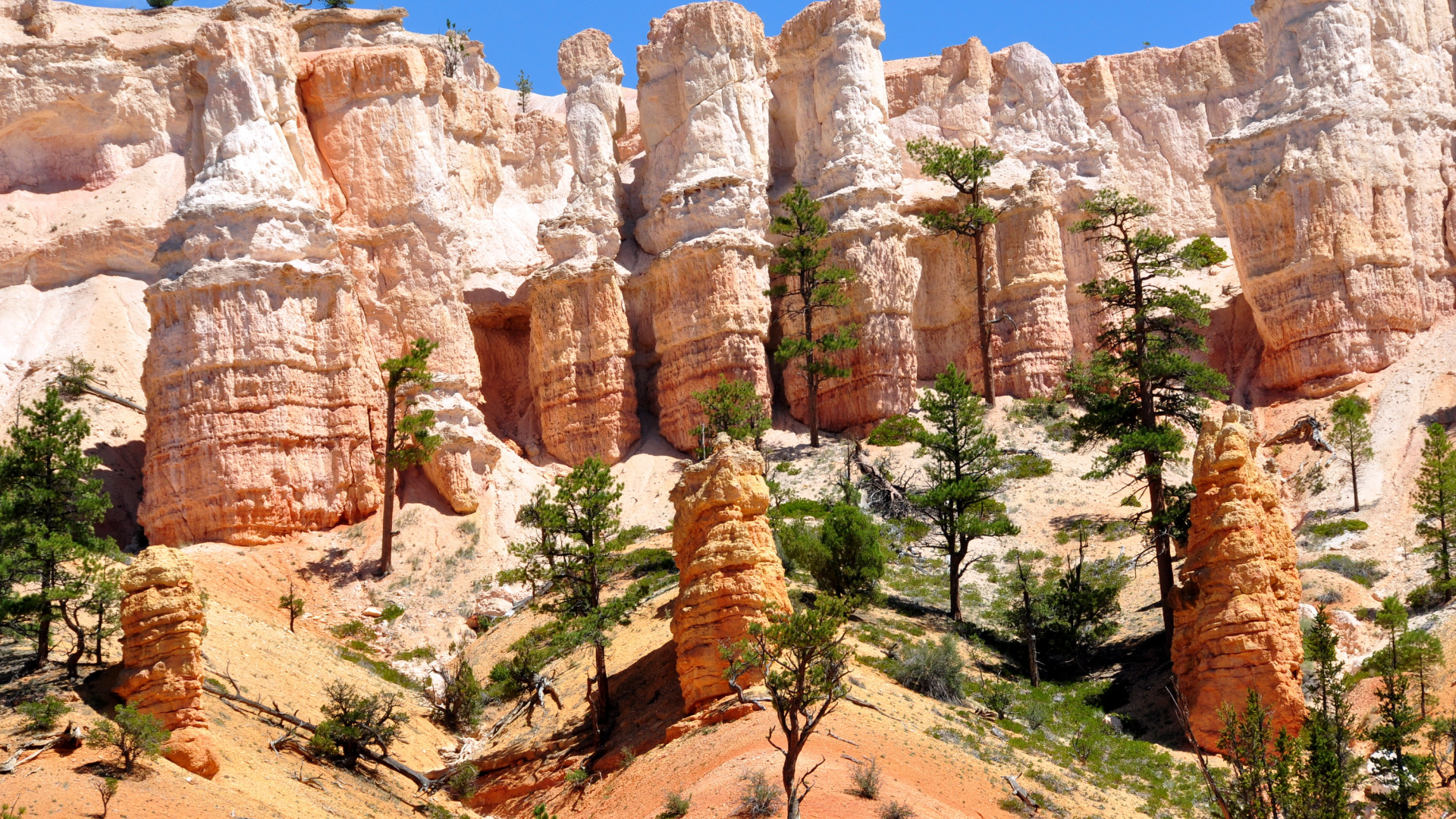 Обои Город Брайс-Каньон, рок, формирование, каньон, национальный парк в разрешении 1920x1080