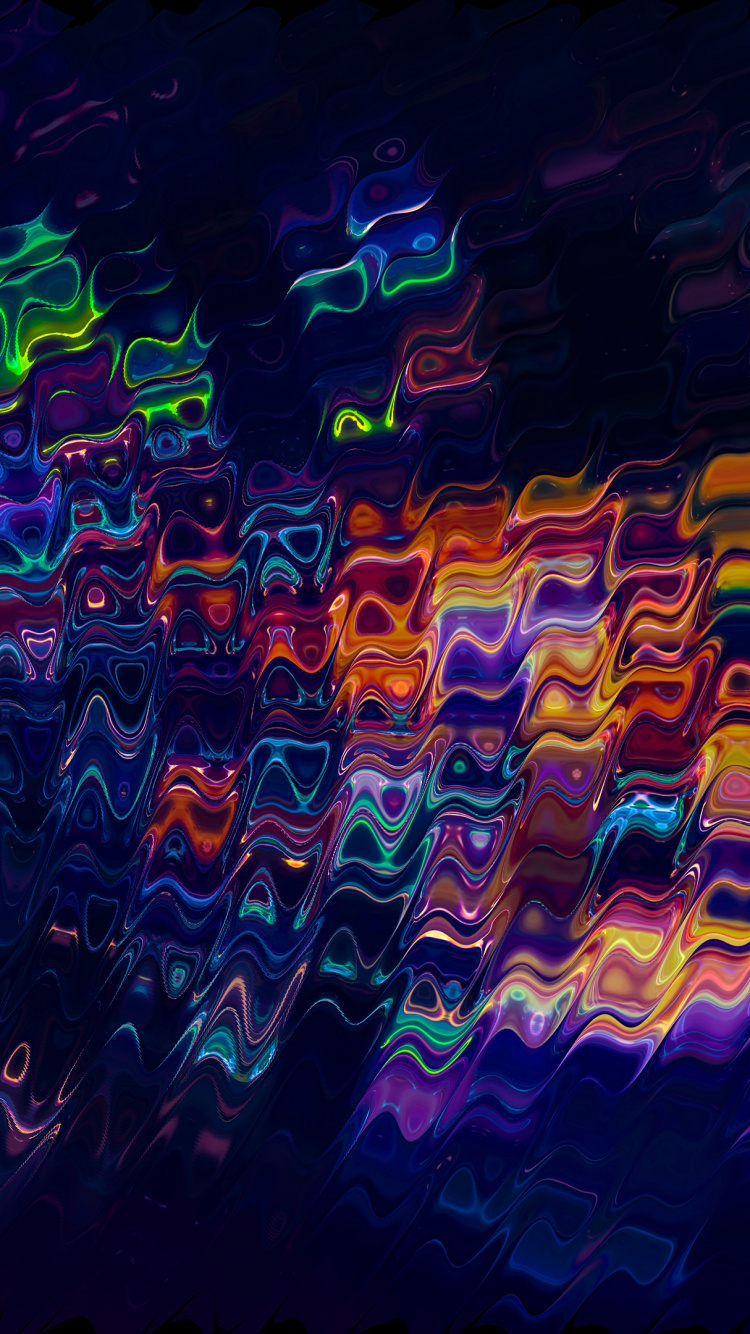 Обои арт, фрактальное искусство, визуальное искусство, свет, Фиолетовый в разрешении 750x1334