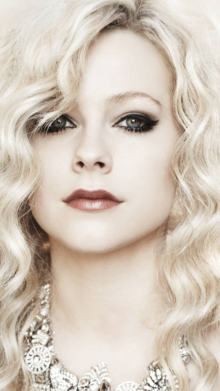 Обои Аврил Лавин, Прощай Колыбельная, какие черти, волосы, блондин в разрешении 750x1334