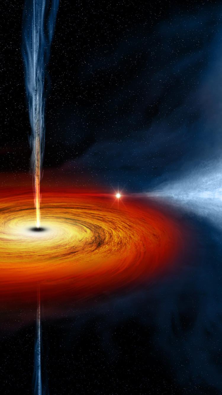 Обои черная дыра, серьезность, вопрос, сверхмассивная черная дыра, Галактика в разрешении 750x1334