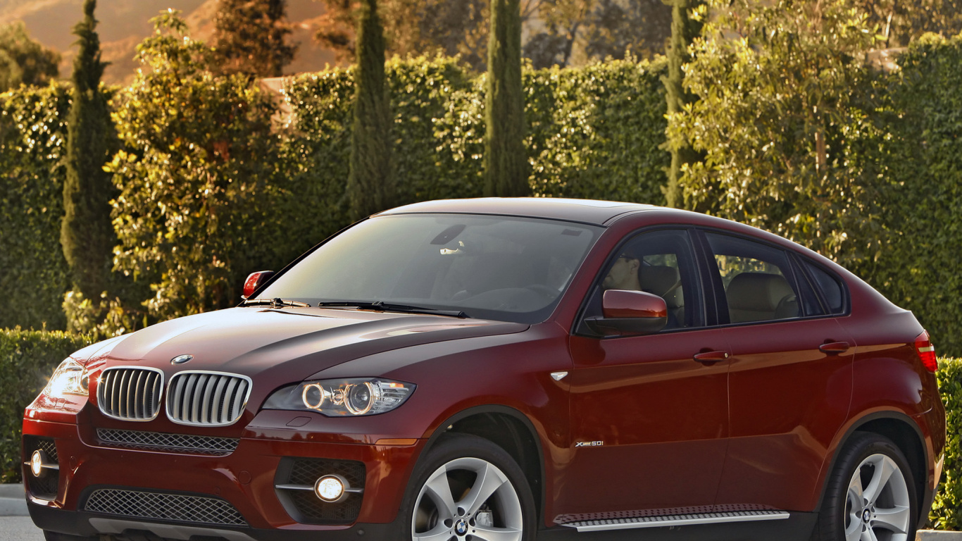 Обои bmw x6, авто, БМВ Х6 2011, bmw, БМВ х6 xdrive50i 2013 в разрешении 1366x768