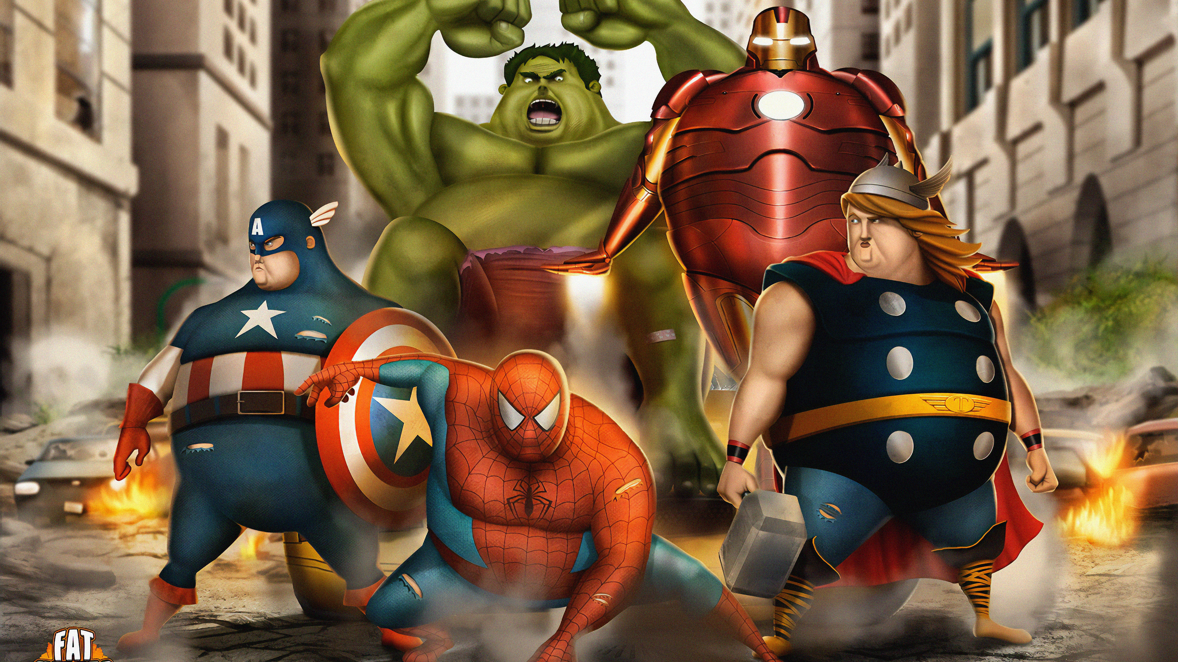 Обои сала героям, супергерой, герой, характер, комиксы Марвел в разрешении 3840x2160