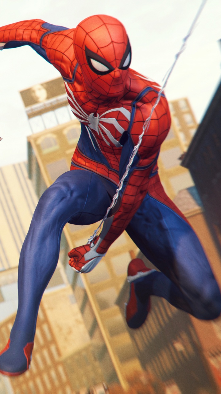 Обои spider man silver lining, Серебряный Соболь, человек-паук, Insomniac Games, молот в разрешении 720x1280