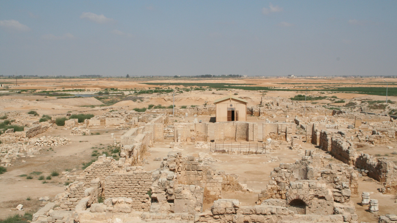 Обои базилика, историческое место, древняя история, археологический памятник, развалины в разрешении 1366x768