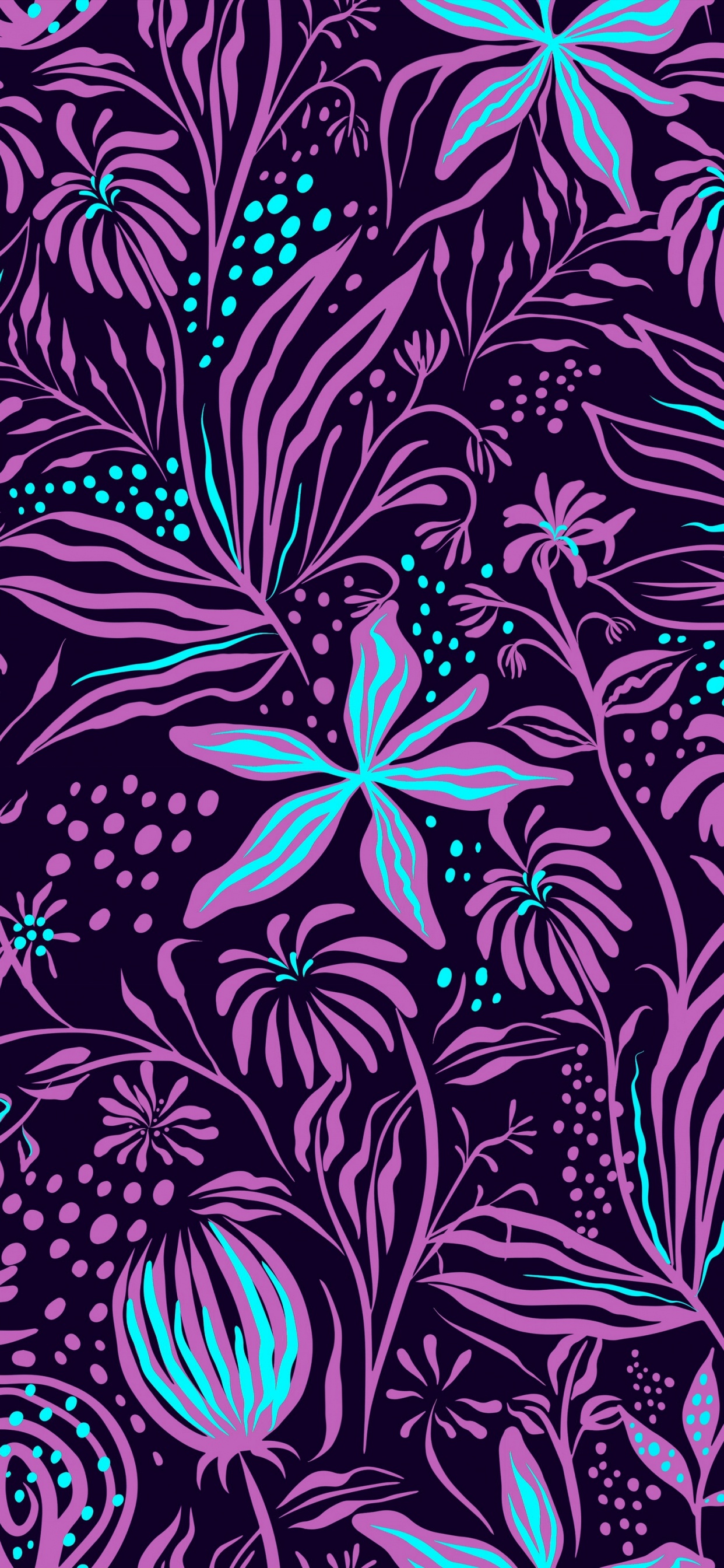 Обои узор, пурпур, дизайн, пурпурный цвет, цветок в разрешении 1242x2688