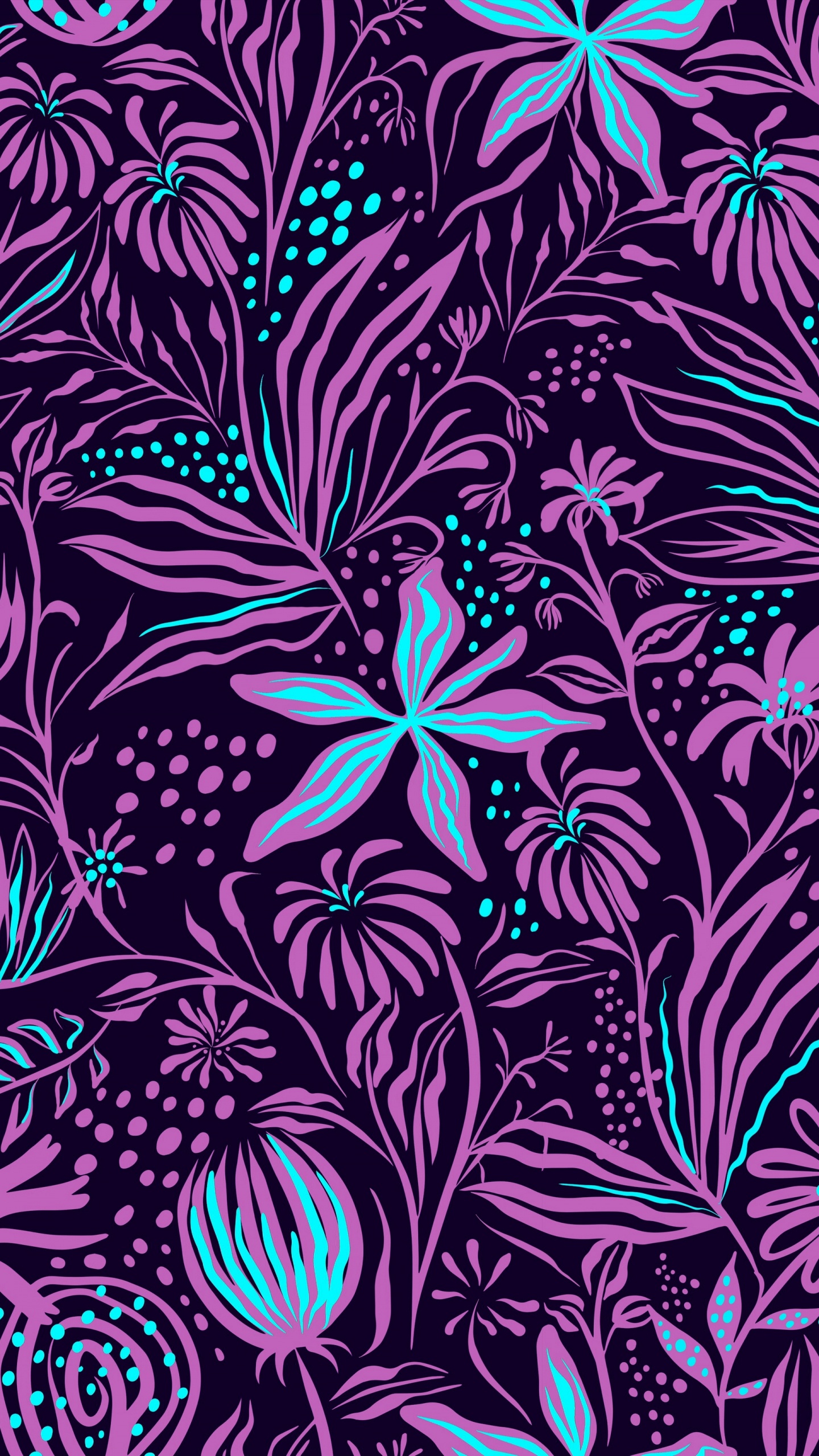 Обои узор, пурпур, дизайн, пурпурный цвет, цветок в разрешении 1440x2560