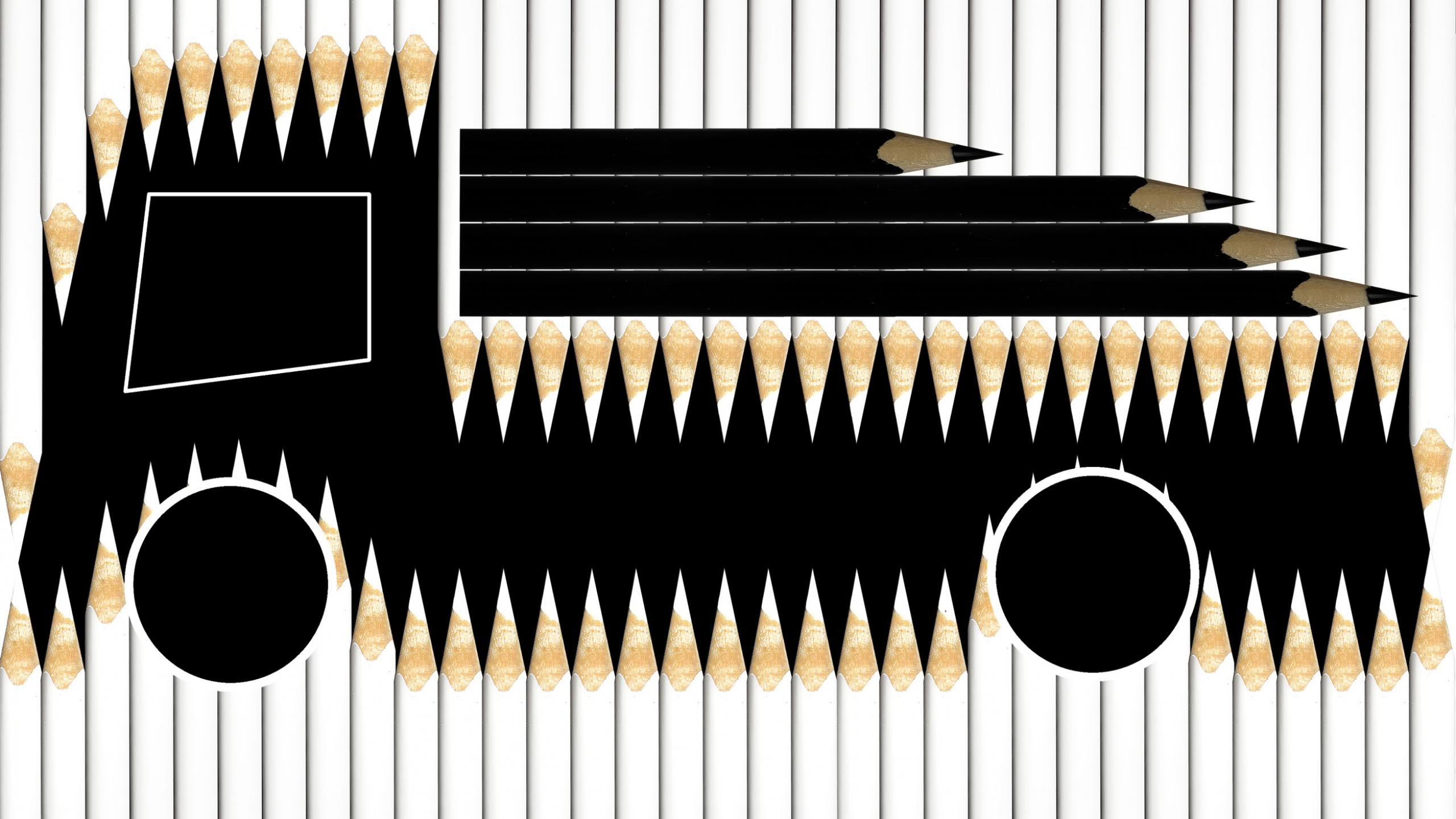 Обои дизайн, календарь, шрифт, карандаш, текст в разрешении 2560x1440