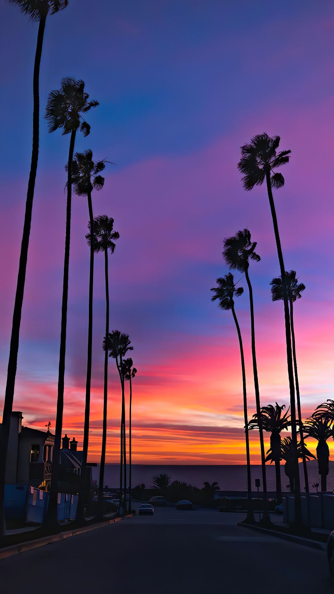 Обои облако, послесвечение, вода, сумрак, закат в разрешении 1080x1920