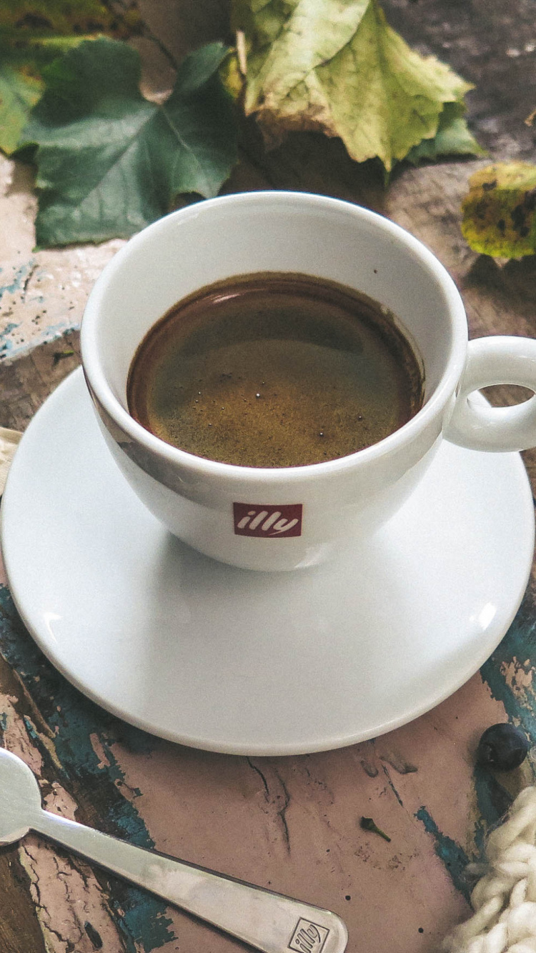 Обои латте, кофейня, кофе эспрессо, кофейная чашка, чашка в разрешении 750x1334