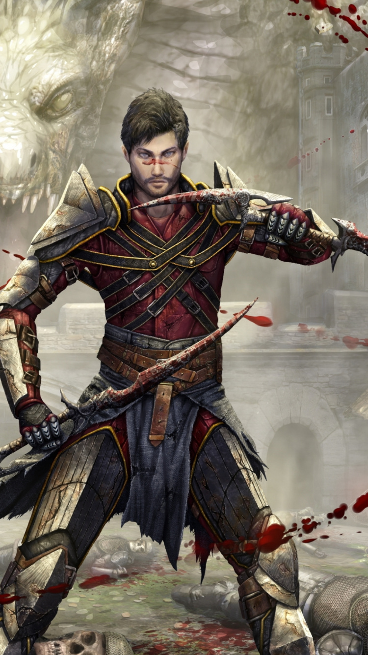 Обои компьютерная игра, броня, dragon age, cg работы, доспехи в разрешении 750x1334