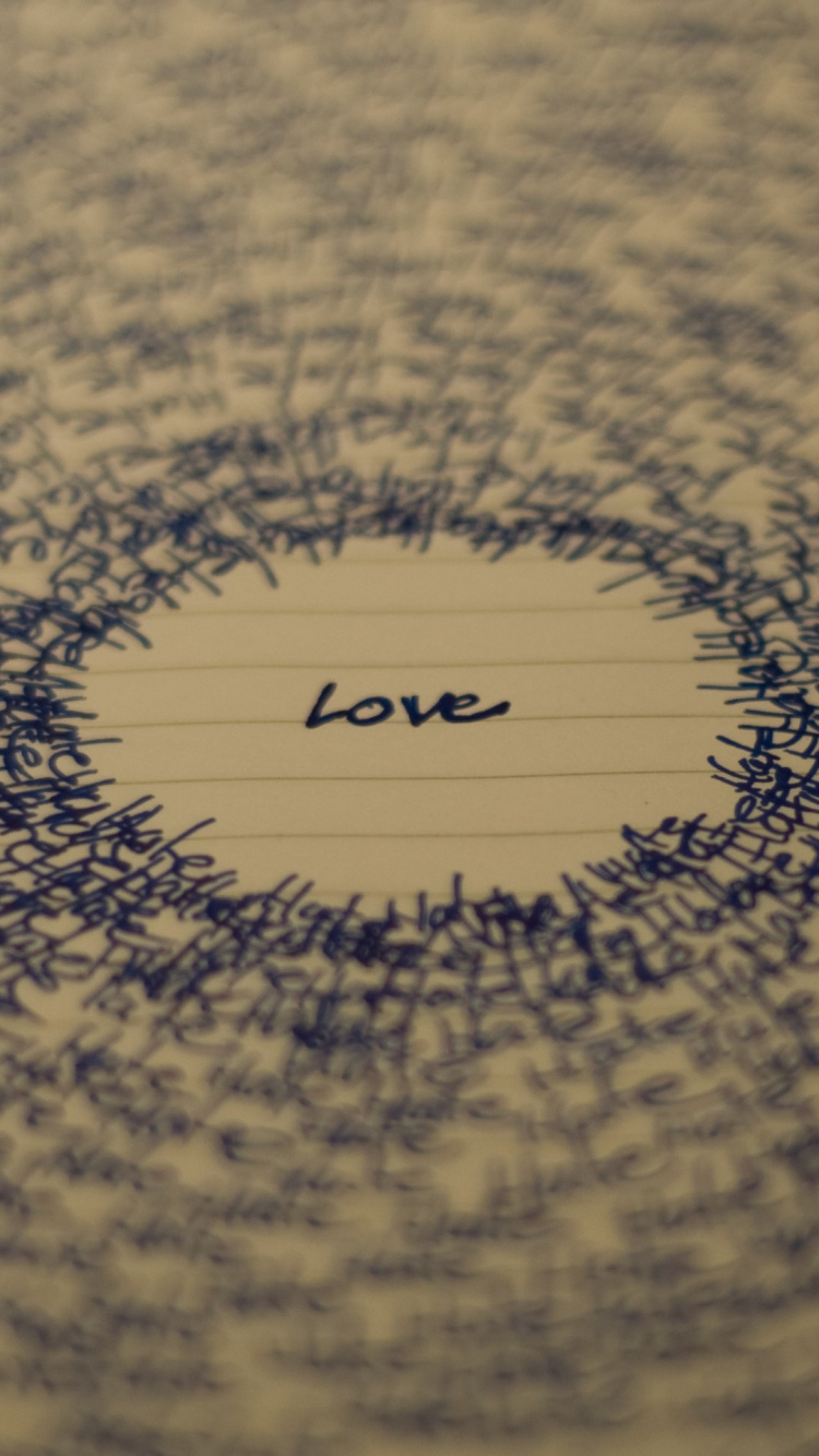 Обои любовь-ненависть, ненависть, круг, древесина, дерево в разрешении 750x1334