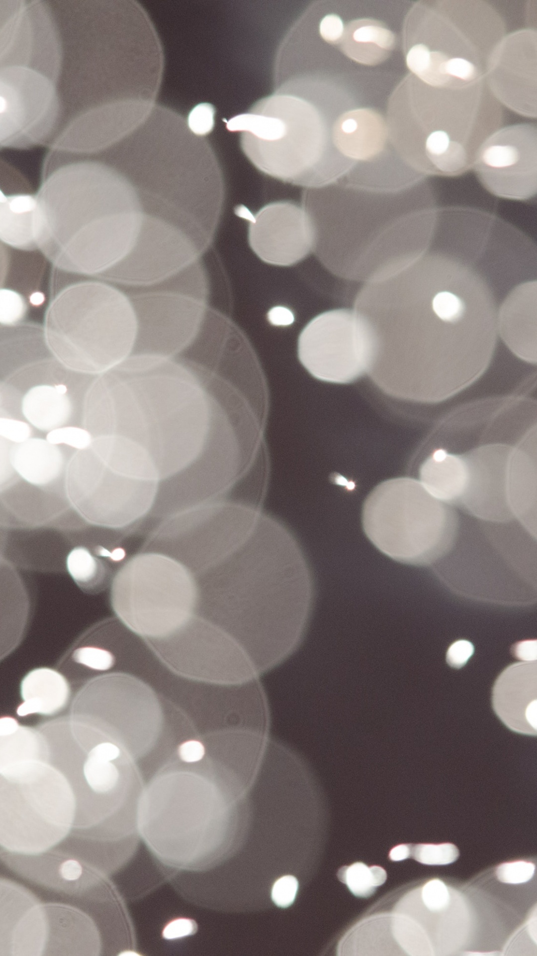 Обои черный и белый, боке, свет, монохромный, узор в разрешении 1080x1920