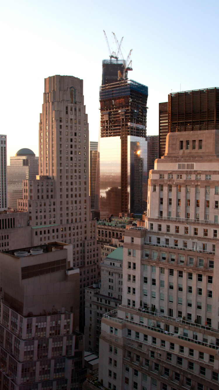 Обои город, метрополия, городской район, небоскреб, городской пейзаж в разрешении 750x1334