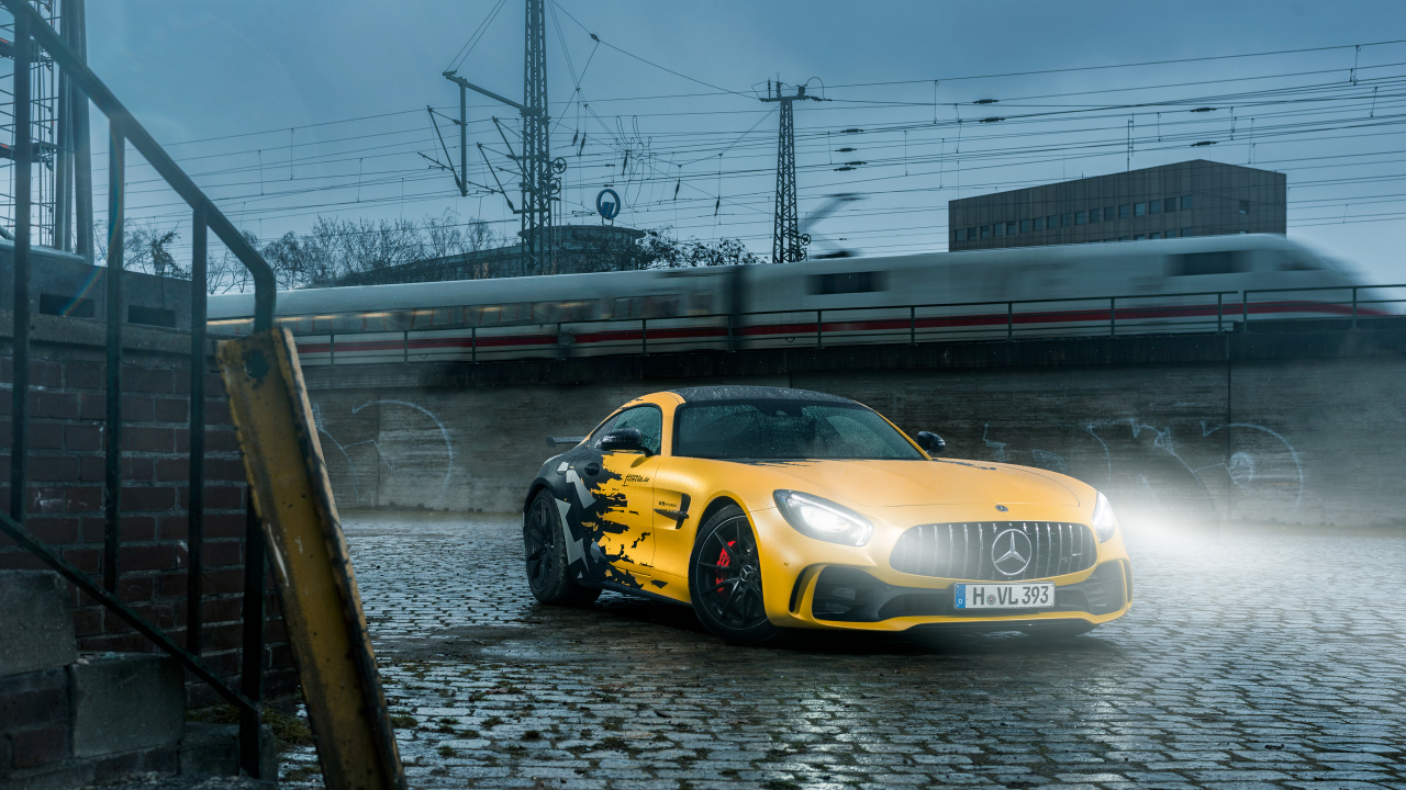 Обои авто, суперкар, спорткар, кузов купе, желтый в разрешении 1280x720