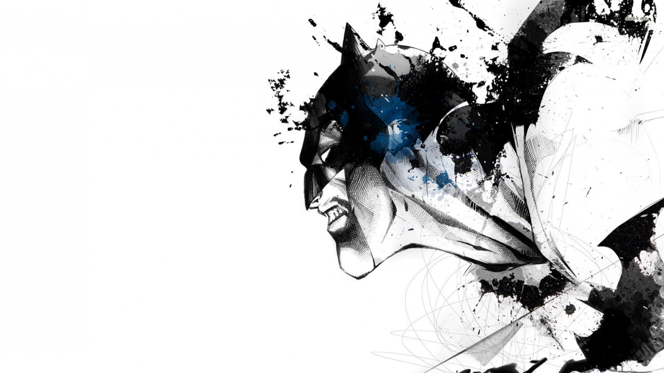 Обои Бэтмен, комиксы dc, арт, комиксы, супергерой в разрешении 1366x768