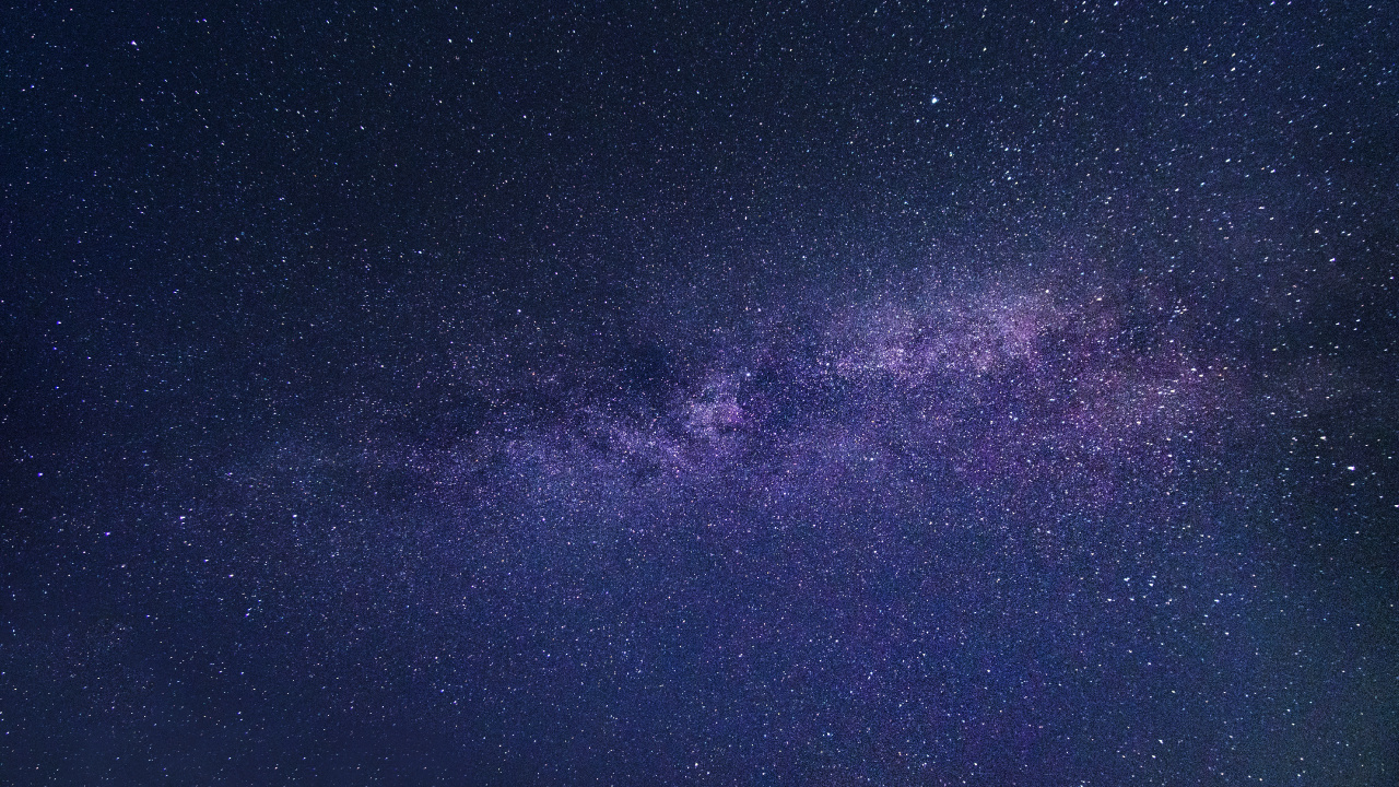 Обои Галактика, пурпур, Фиолетовый, атмосфера, синий в разрешении 1280x720