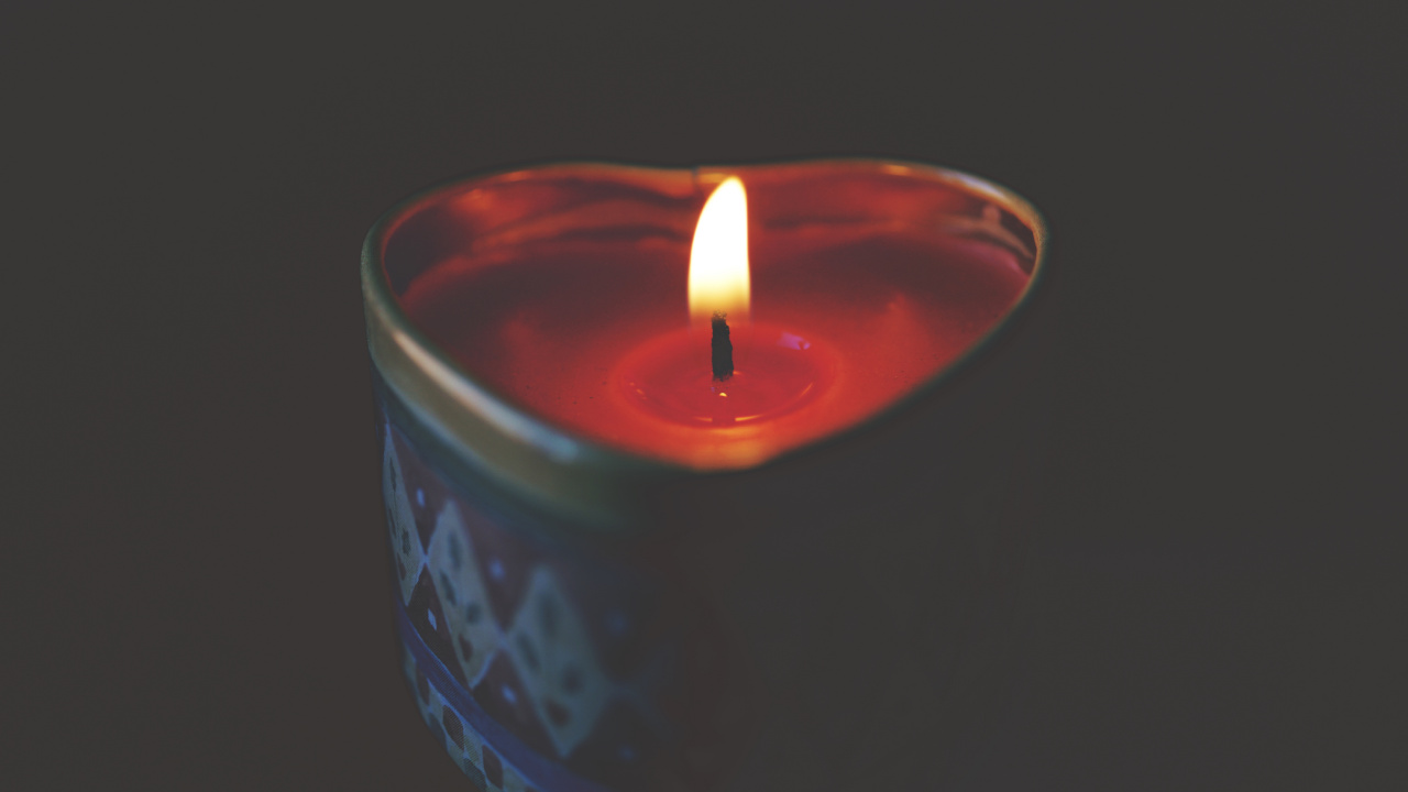 Обои свеча, свет, освещение, пламя, воск в разрешении 1280x720