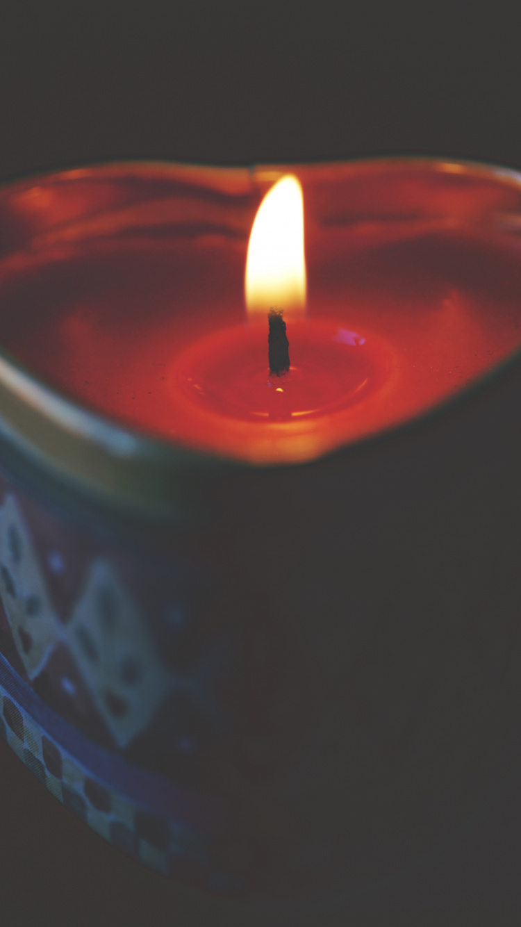 Обои свеча, свет, освещение, пламя, воск в разрешении 750x1334